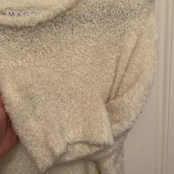 Maggie McNaughton Cream Sparkle Eyelash Sweater - Picture 3 of 8